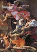 Simon  Vouet Saturn,conquered byu Amor,Venus and Hope oil painting picture wholesale